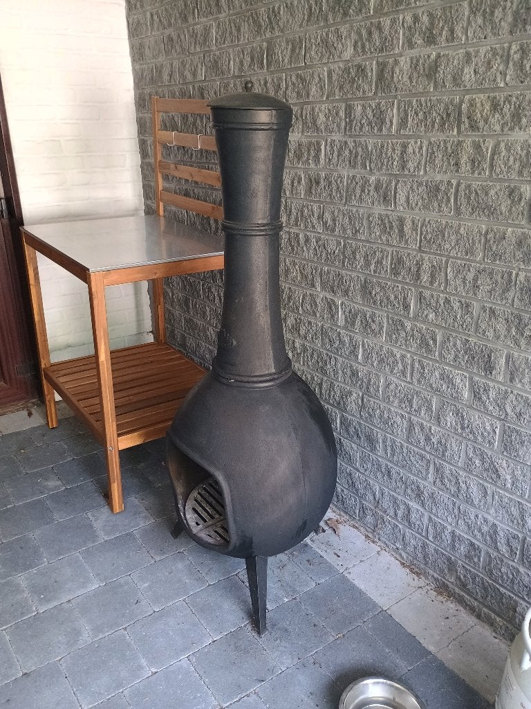 Brasero en fonte Fancy Flames, Enlèvement, Utilisé, Résistant à l'eau