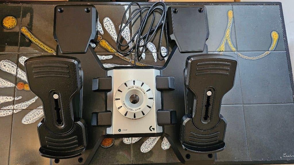 Logitech G Saitek Pro Flight Rudder Pedalen, Computers en Software, Joysticks, Ophalen, Nieuw, Logitech