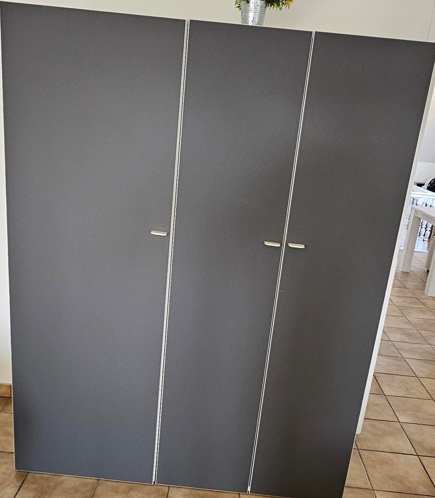 IKEA PLATSA kastencombinatie – 140×57×181 cm + extra modules, 150 à 200 cm, Comme neuf, Avec tablette(s), Autres essences de bois