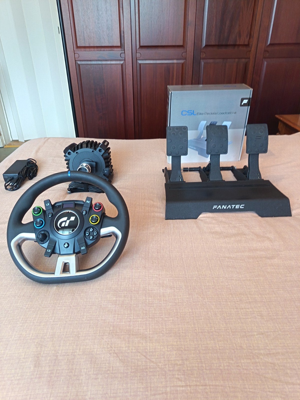 Pack Fanatec Gt DDpro 5nm pédalier Csl load cell., Informatique & Logiciels, Joysticks, Enlèvement