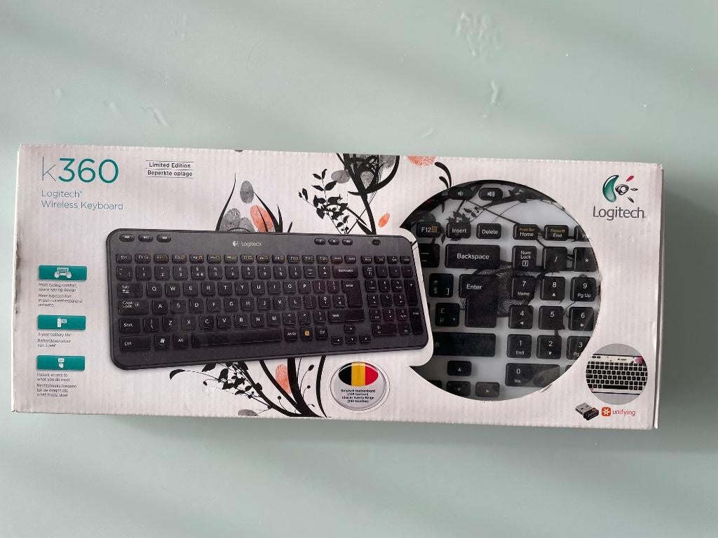 Logitech K360 toetsenbord - beperkte oplage (nieuw), Ophalen, Logitech, Draadloos, Nieuw