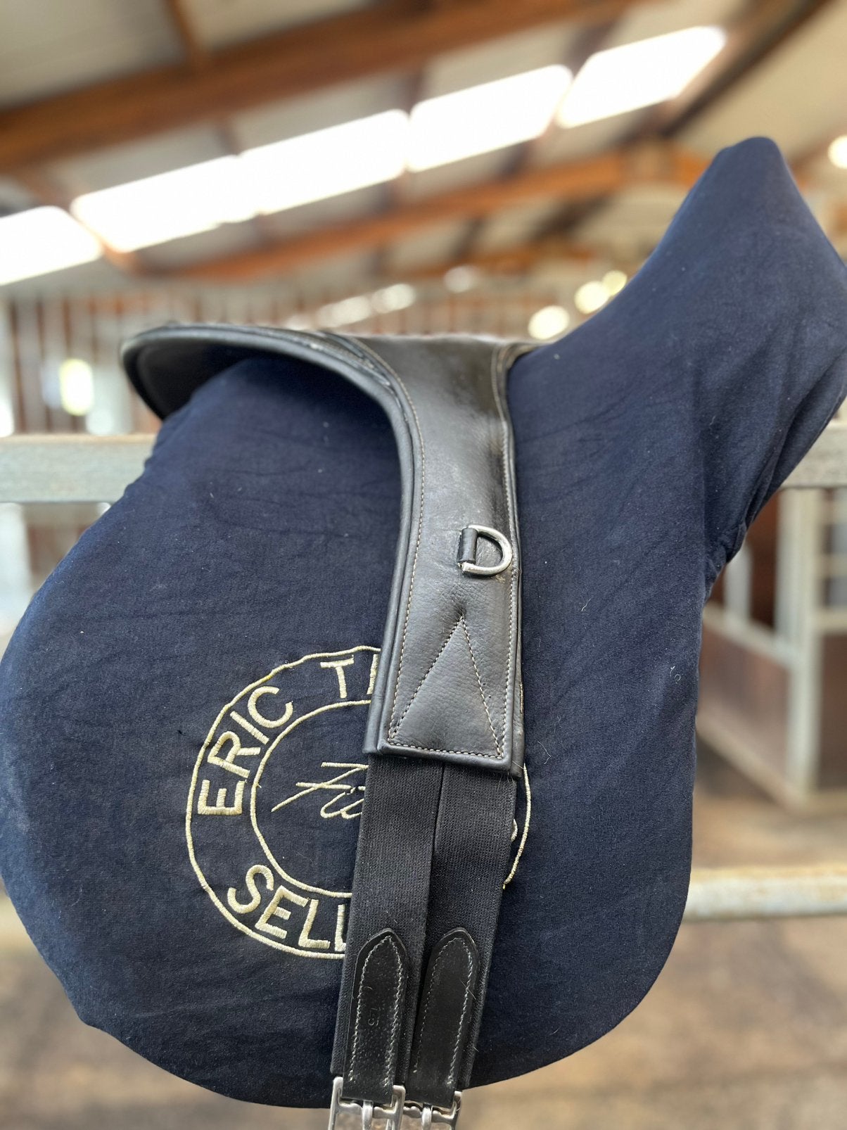 Selle de saut Eric Thomas Fitter 17,5 pouces, Enlèvement, Comme neuf, Obstacle