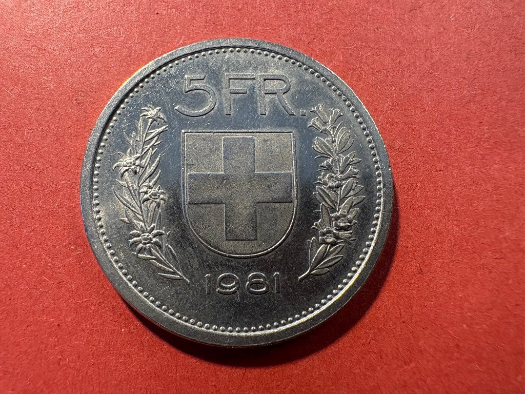 Suisse - 5 Francs 1981 (#224#), Enlèvement ou Envoi, Autres pays, Monnaie en vrac