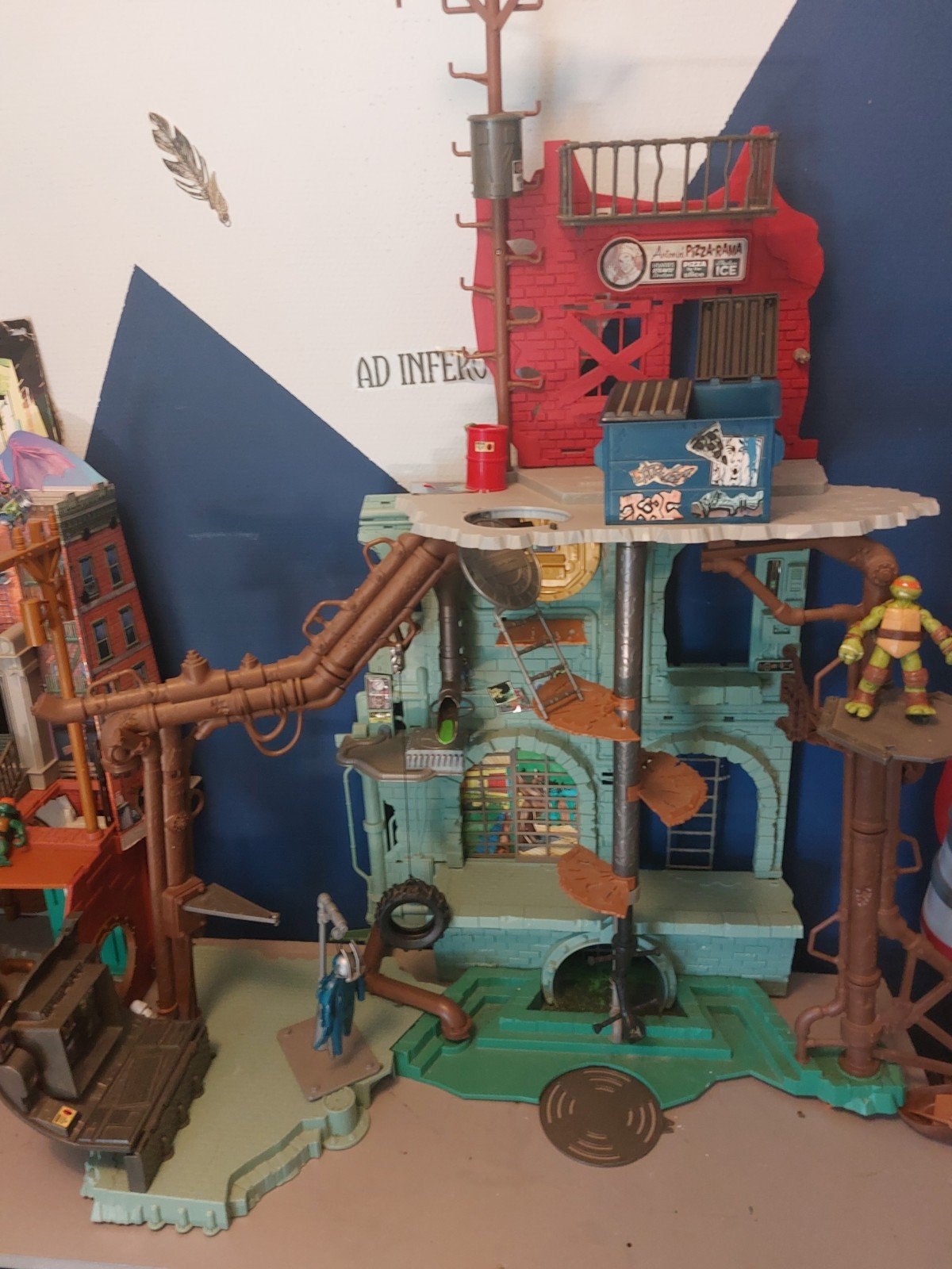 Teenage Mutant Ninja Turtles secret sewer lair, Kinderen en Baby's, Speelgoed | Actiefiguren, Ophalen