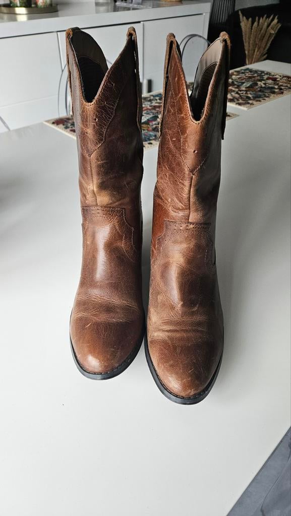Bottes Harley Davidson cuir, Enlèvement ou Envoi, Brun