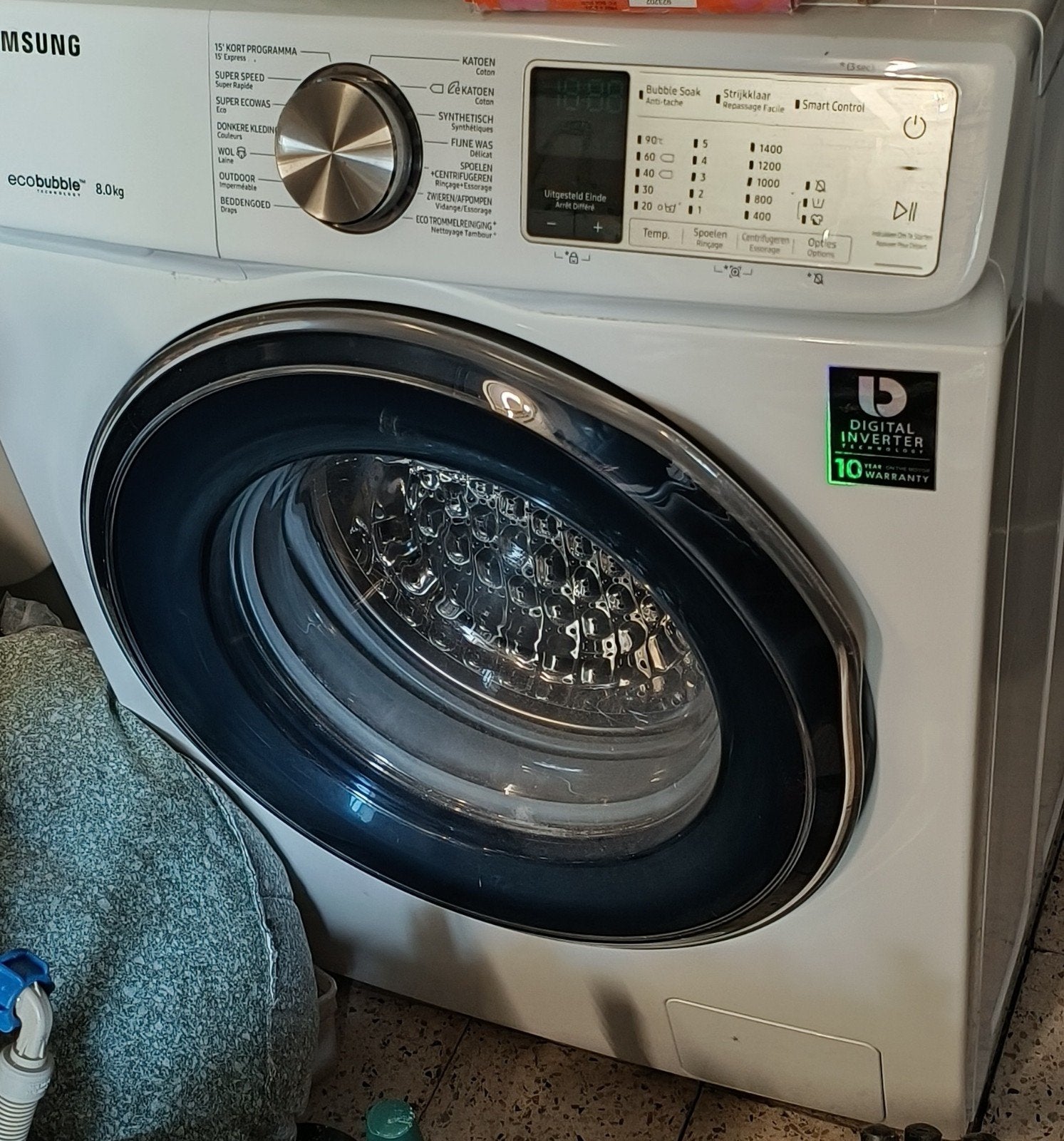 Samsung Ecobubble 8kg, storing, 1200 à 1600 tours, 85 à 90 cm, Chargeur frontal, Enlèvement