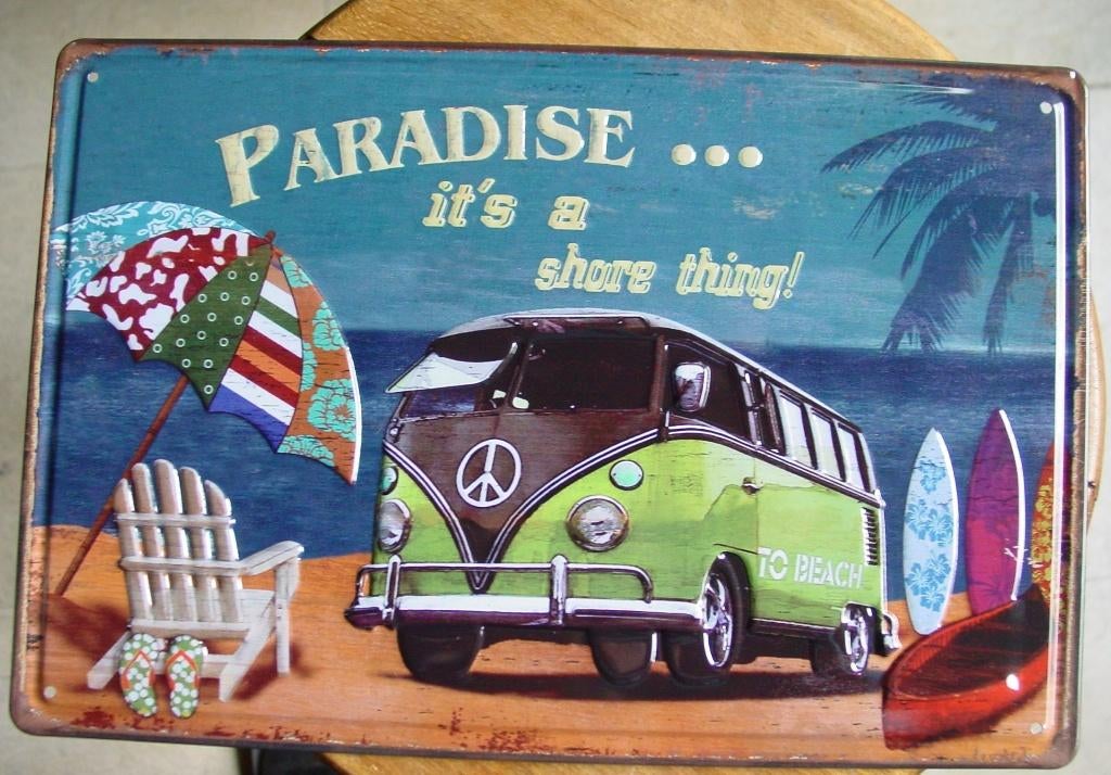 VW REKLAME -METAAL-, Ophalen of Verzenden