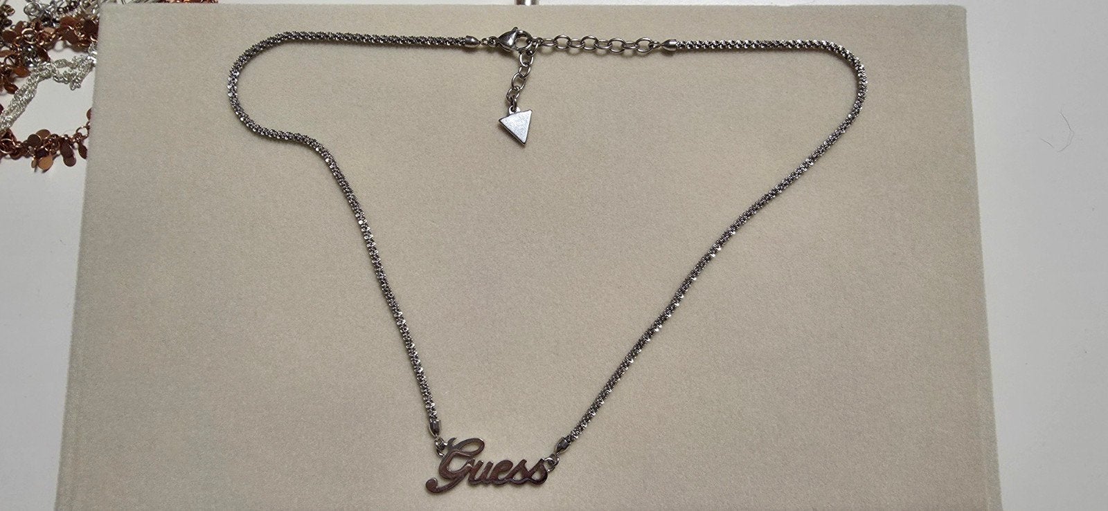 Ketting Guess, Bijoux, Sacs & Beauté, Colliers, Enlèvement ou Envoi, Comme neuf, Réglable, Argent