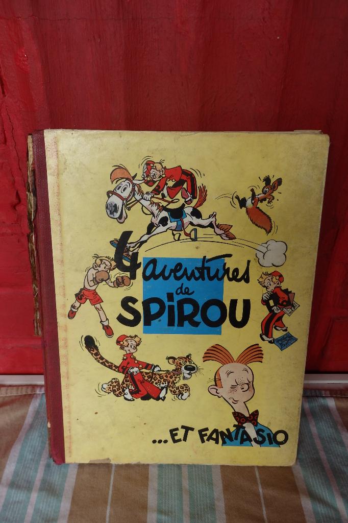 4 Avonturen van Spirou en Fantasio, eo uit 1950, Ophalen of Verzenden