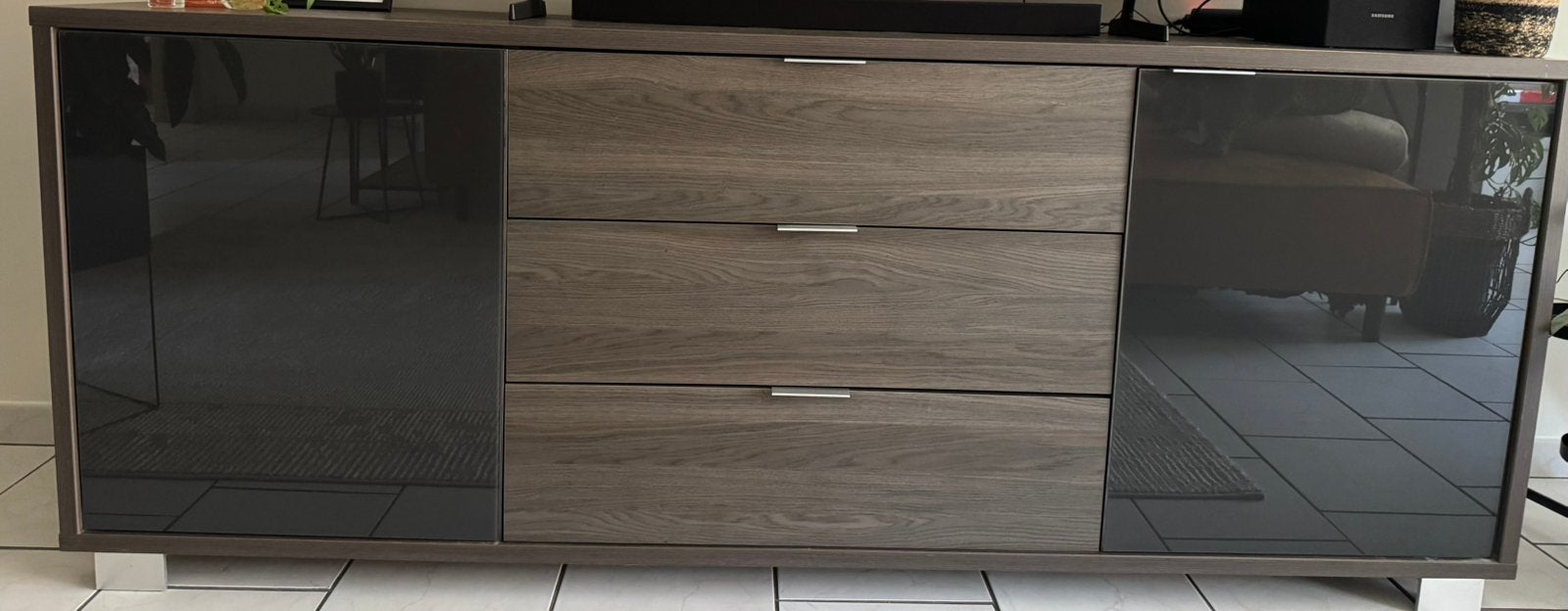 Commode, Huis en Inrichting, Kasten | Dressoirs, Ophalen, Overige materialen, Met lade(s), 200 cm of meer