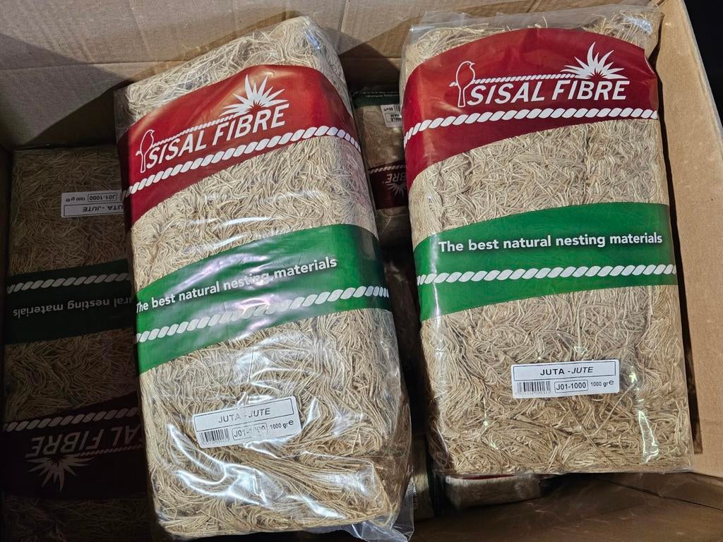 Jute bruin 1kg - Nest Materiaal - Winkel en Webshop, Dieren en Toebehoren, Ophalen