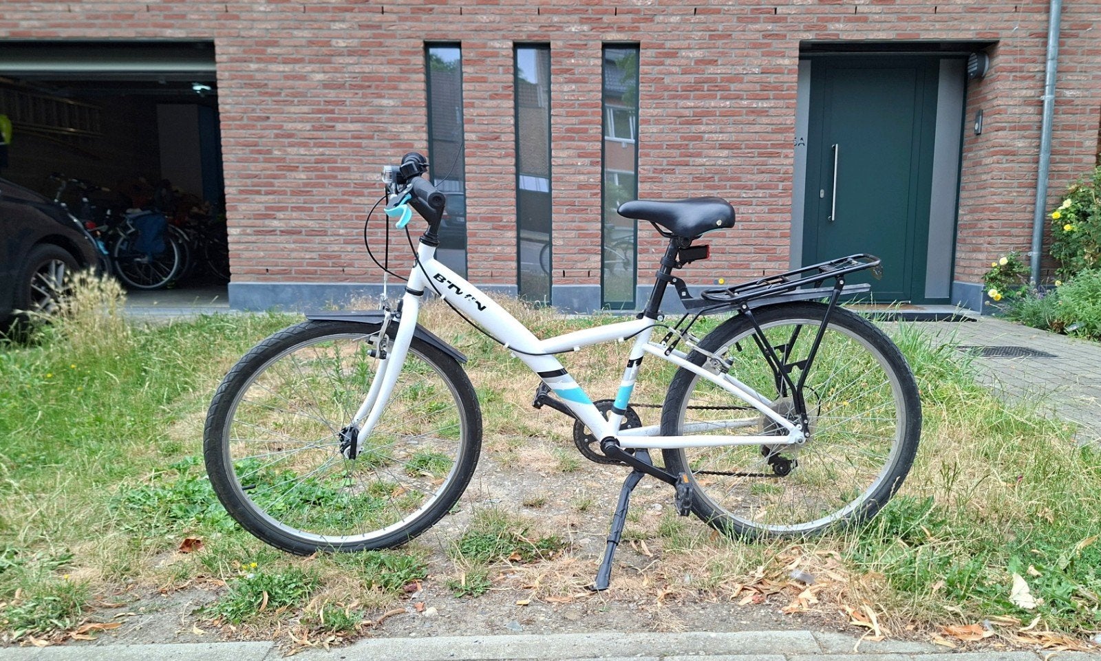 Witte unisex fiets 24 inch B-Twin, Fietsen en Brommers, Ophalen, Versnellingen