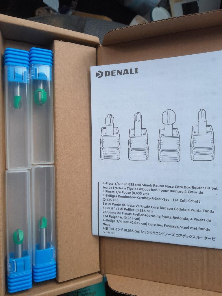 Denali 4st Profielfrees halfrond voor hout 4 maten, Nieuw, Doe-het-zelf en Bouw, Ophalen, Nieuw, Bovenfrees