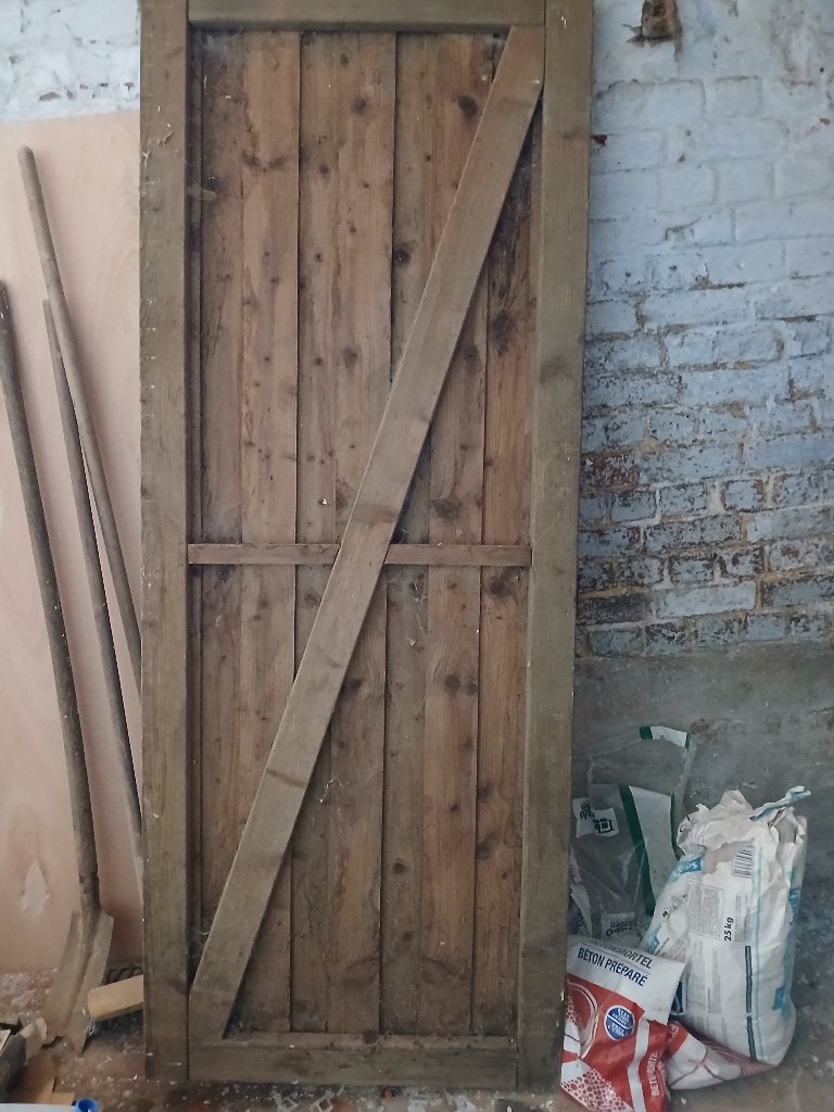 Oude deur, Ophalen, Hout