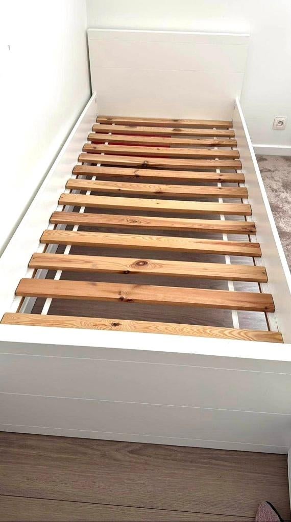 bed+matras, Huis en Inrichting, Slaapkamer | Bedden, Ophalen, 220 cm, 100 cm