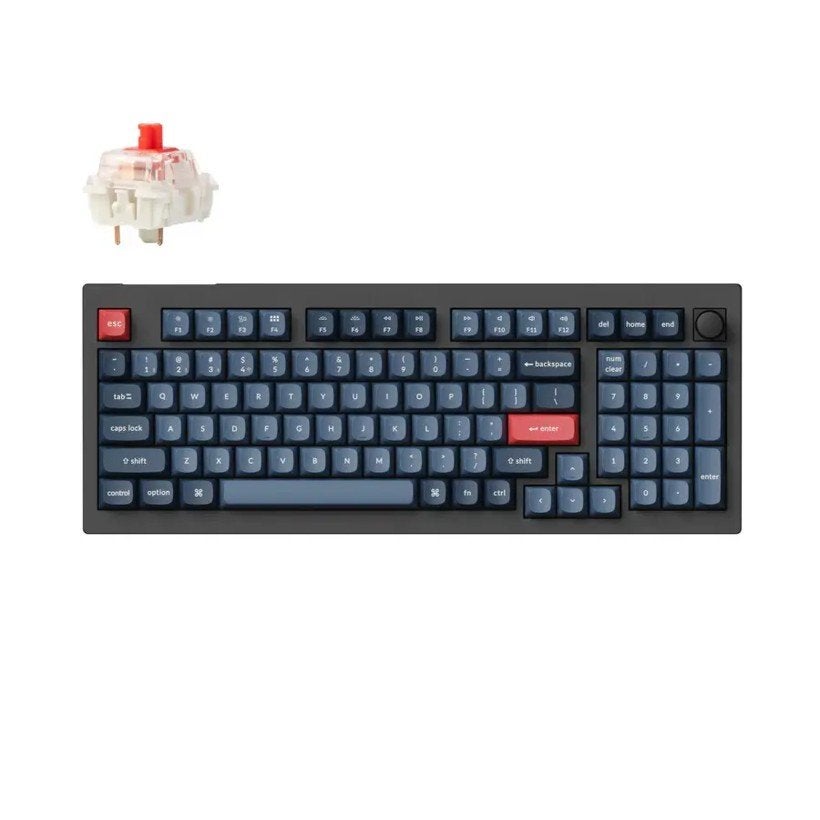 Keychron V5 Max (96%) – QMK/VIA, draadloos, met knop, Keychron, Touches multimédia, Comme neuf, Enlèvement