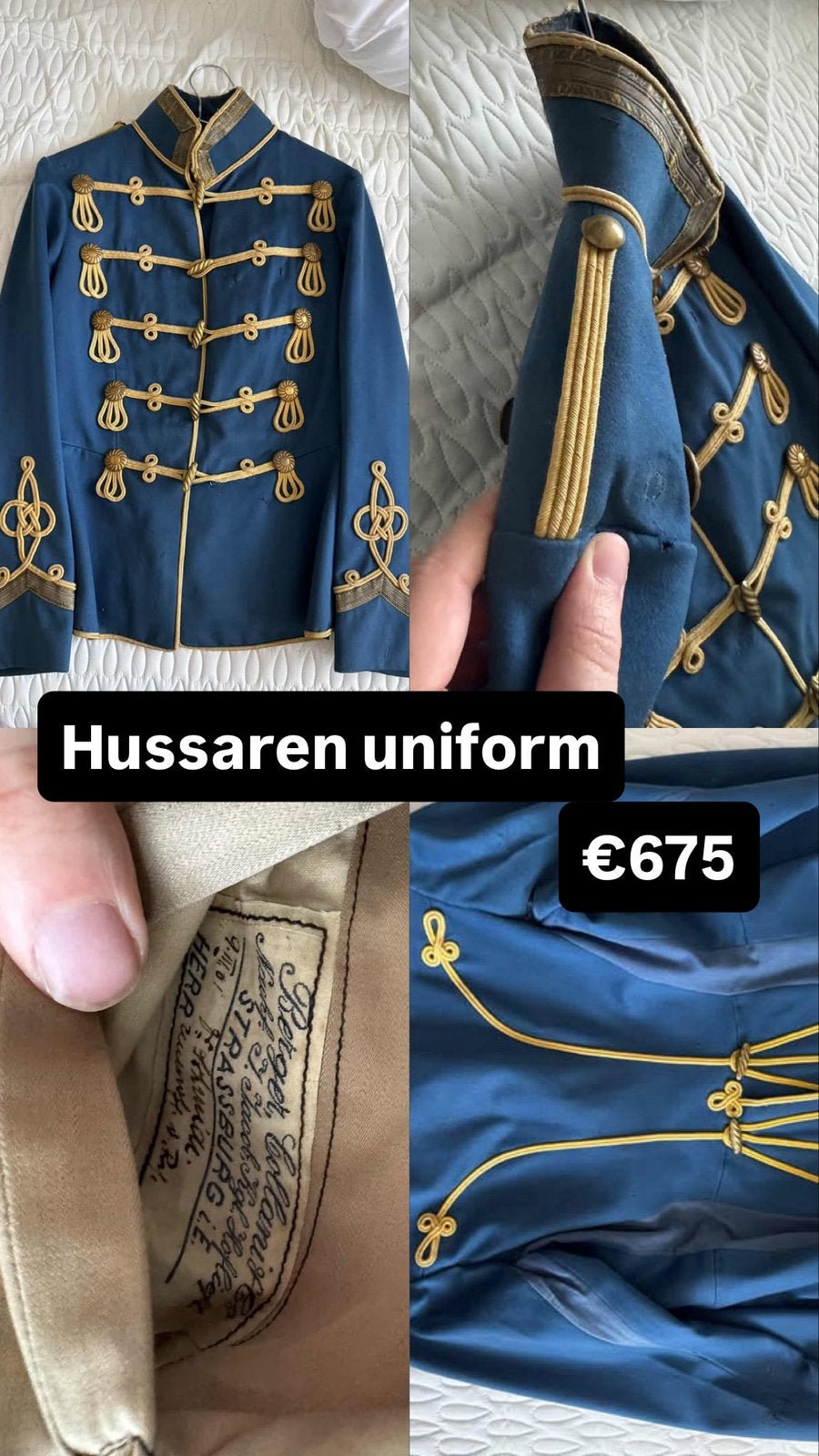 Uniform Hussaren pruissen wo2, Verzamelen, Ophalen of Verzenden