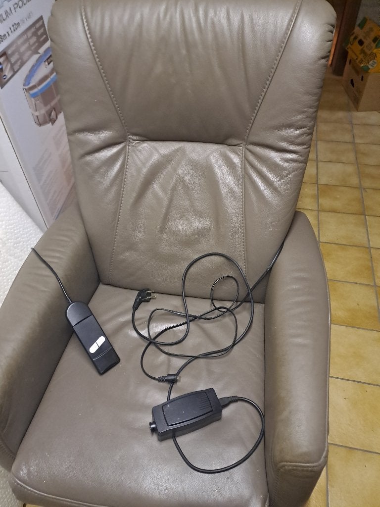 Relax, Maison & Meubles, Fauteuils, Utilisé, Cuir, Enlèvement