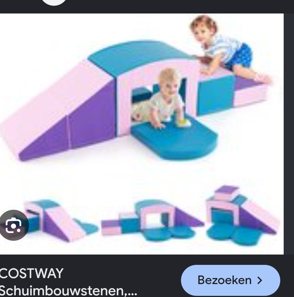 set costway bouwblokken Softplay Klimspeelgoed, Ophalen