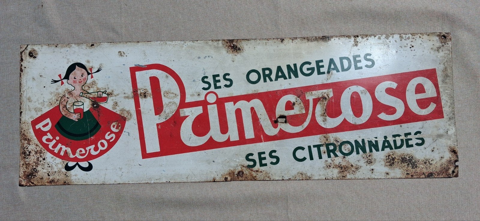 zeldzaam reclamebord PRIMEROSE, Ophalen of Verzenden