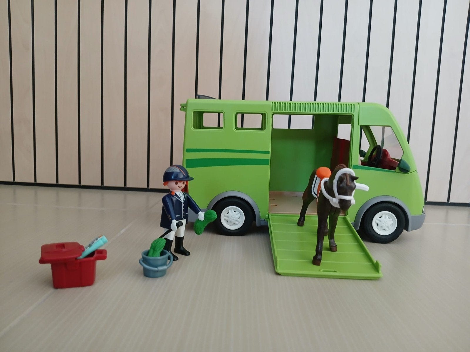 Playmobil 6928 - Paardenvrachtwagen, Ophalen, Complete set, Voertuig, Zo goed als nieuw
