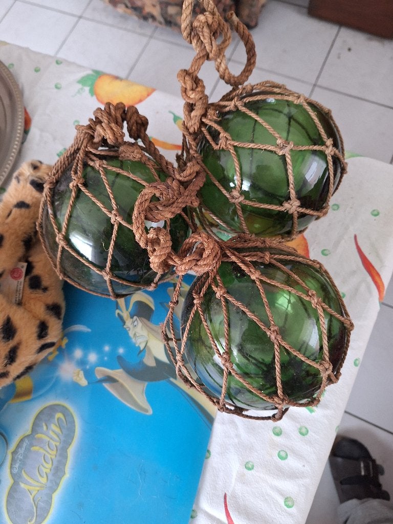 glazen  visser bollen, Ophalen of Verzenden
