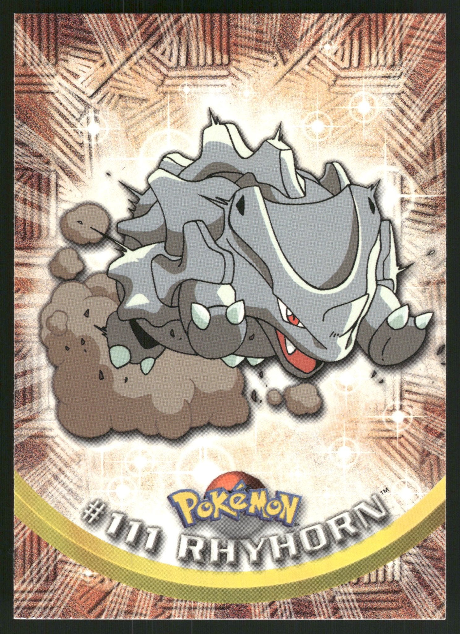 Rhyhorn 111/144 - Topps Series 2 (EX), Hobby en Vrije tijd, Verzenden