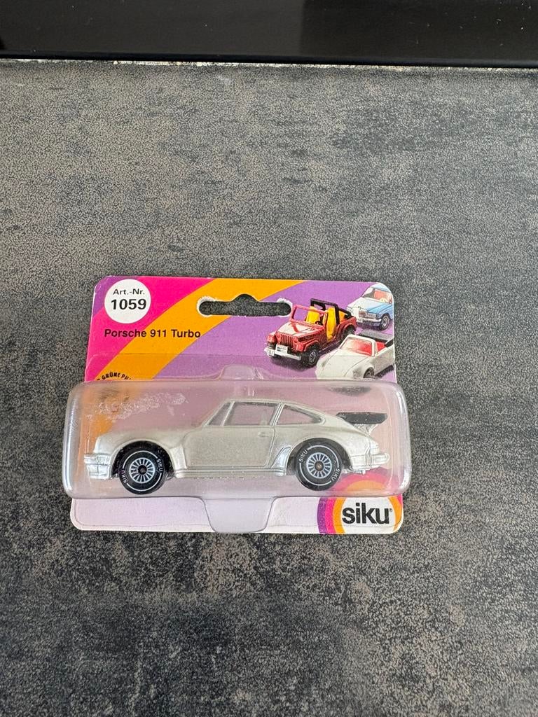 Siku Porsche 911 zilver, Ophalen of Verzenden, Nieuw, Auto, SIKU