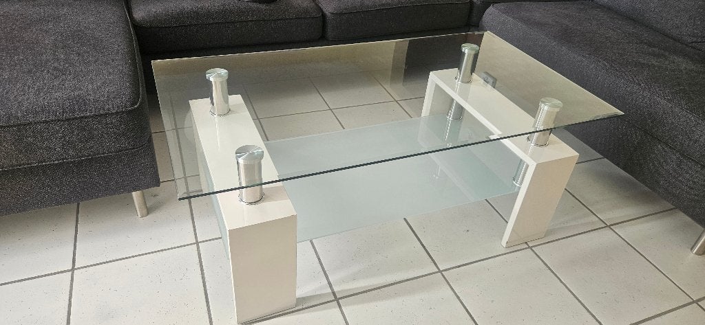 Salontafel, Huis en Inrichting, Ophalen, Gebruikt, 100 tot 150 cm, Rechthoekig