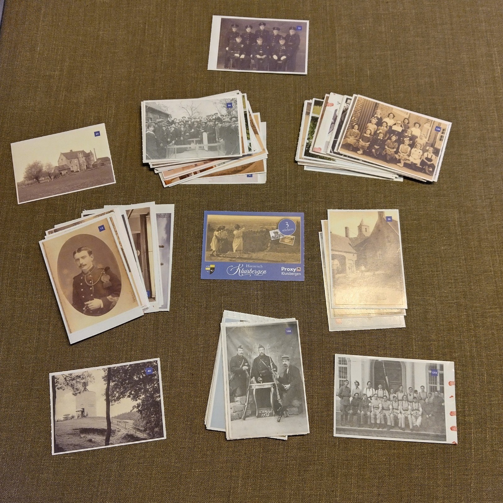 Ik ZOEK stickers historisch Kluisbergen, Ophalen of Verzenden