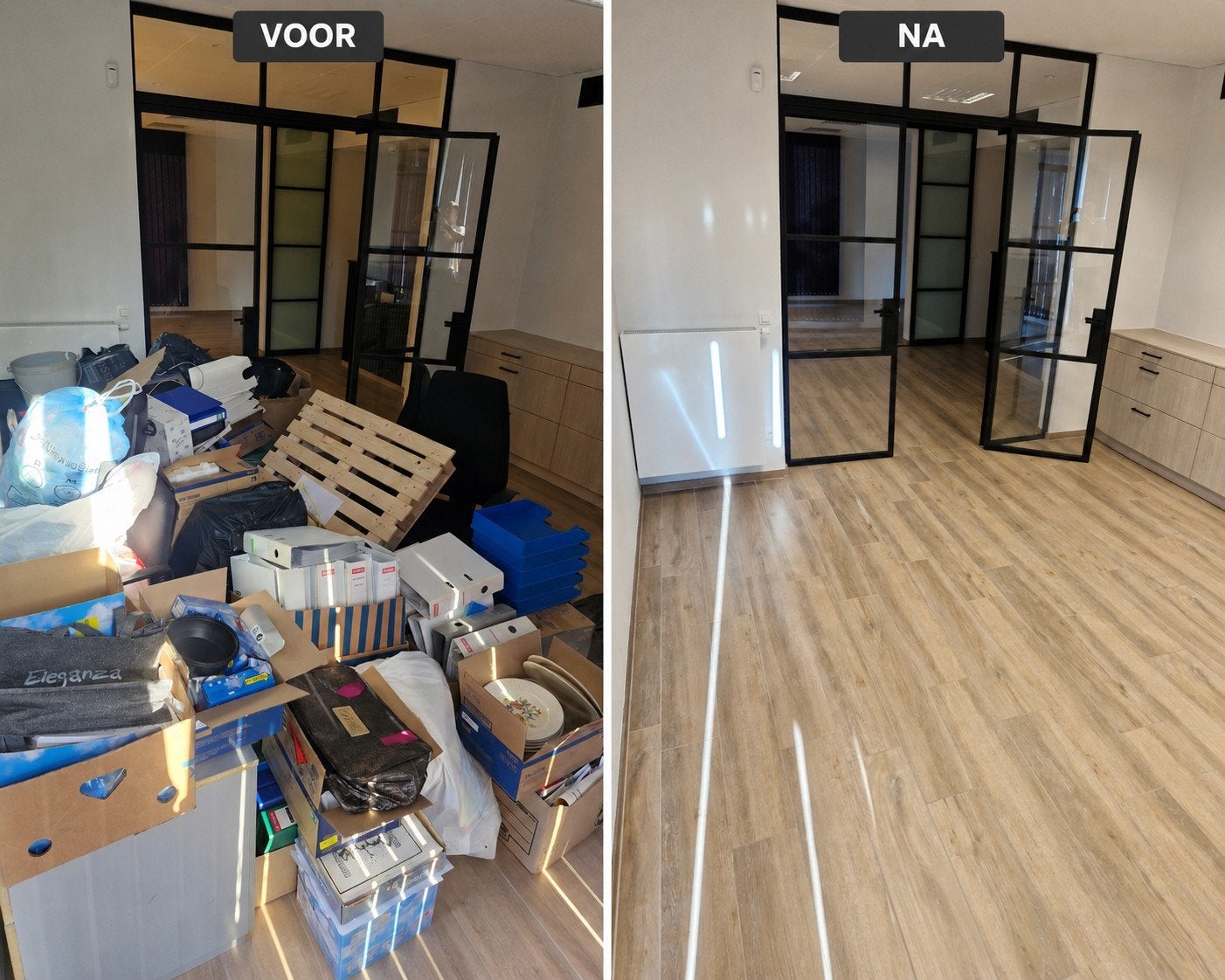 Woning ontruimen, Ophalen