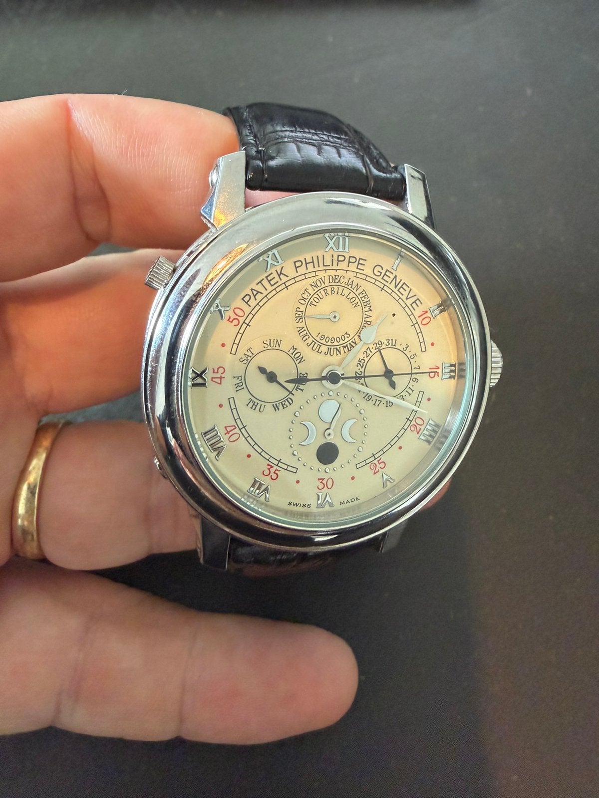 Patek Philippe horloge – dubbele wijzerplaat / moonphase, Verzenden