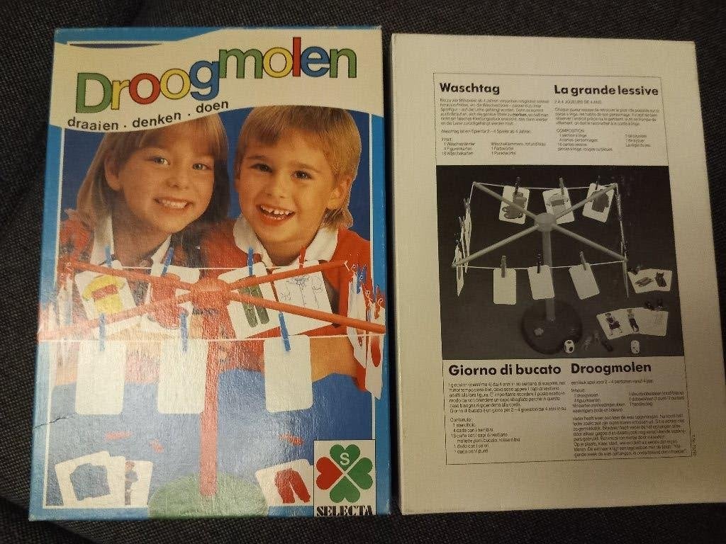 Droogmolen (gezelschapsspel), Hobby en Vrije tijd, Een of twee spelers, Ophalen, Gebruikt, Selecta