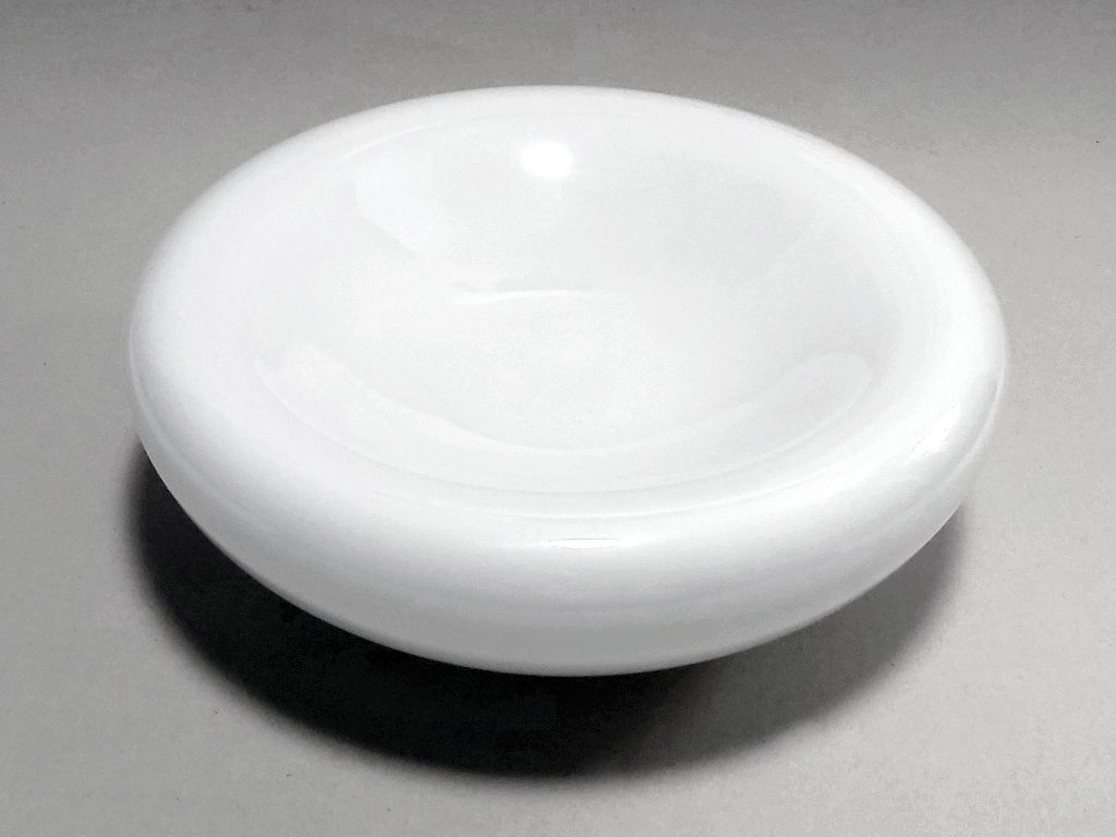 bol en verre opale, Maison & Meubles, Enlèvement ou Envoi, Rond, Verre, Utilisé