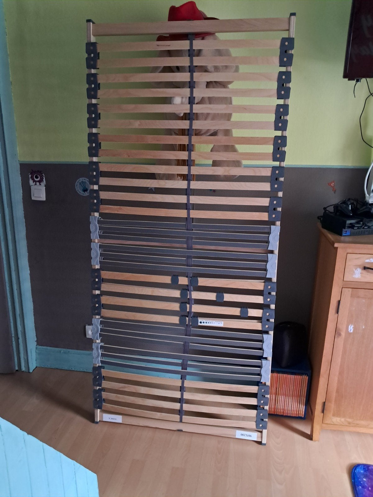 Somier tosca 90×200, Huis en Inrichting, Slaapkamer | Matrassen en Bedbodems, Ophalen, 90 cm, Eenpersoons, Zo goed als nieuw