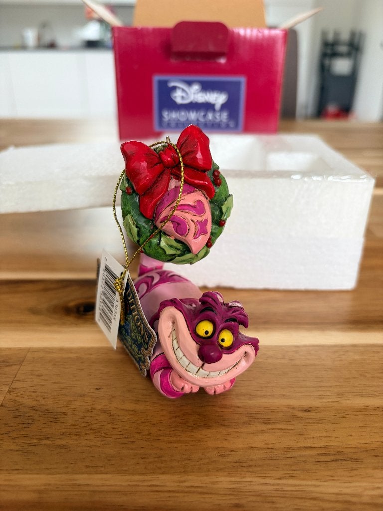 Jim Shore Disney Traditions Cheshire kattenfiguur, Verzamelen, Disney, Nieuw, Beeldje of Figuurtje, Overige figuren, Ophalen of Verzenden