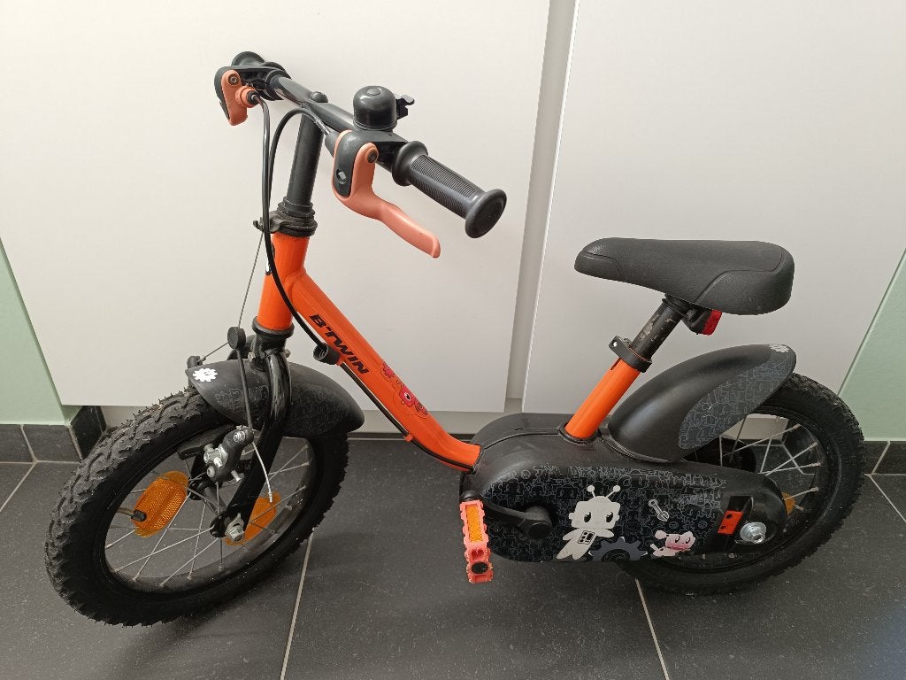 Kinderfiets 14 inch Decathlon Btwin Robot 500, Frein sur jante, Enlèvement, Utilisé, Btwin Decathlon