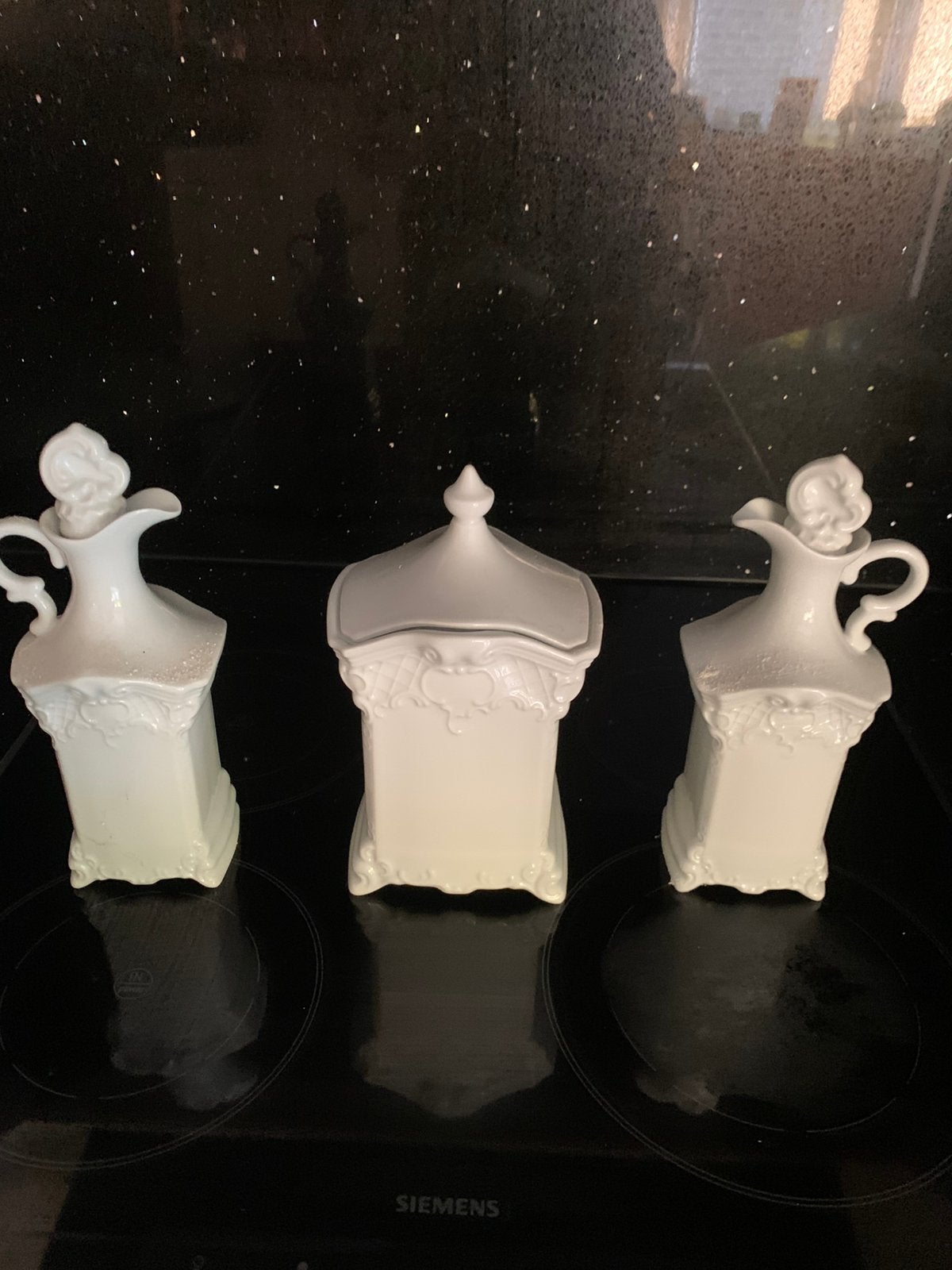 3 stuks porselein Gerold / 2 kannen en 1 pot, Antiek en Kunst, Ophalen of Verzenden