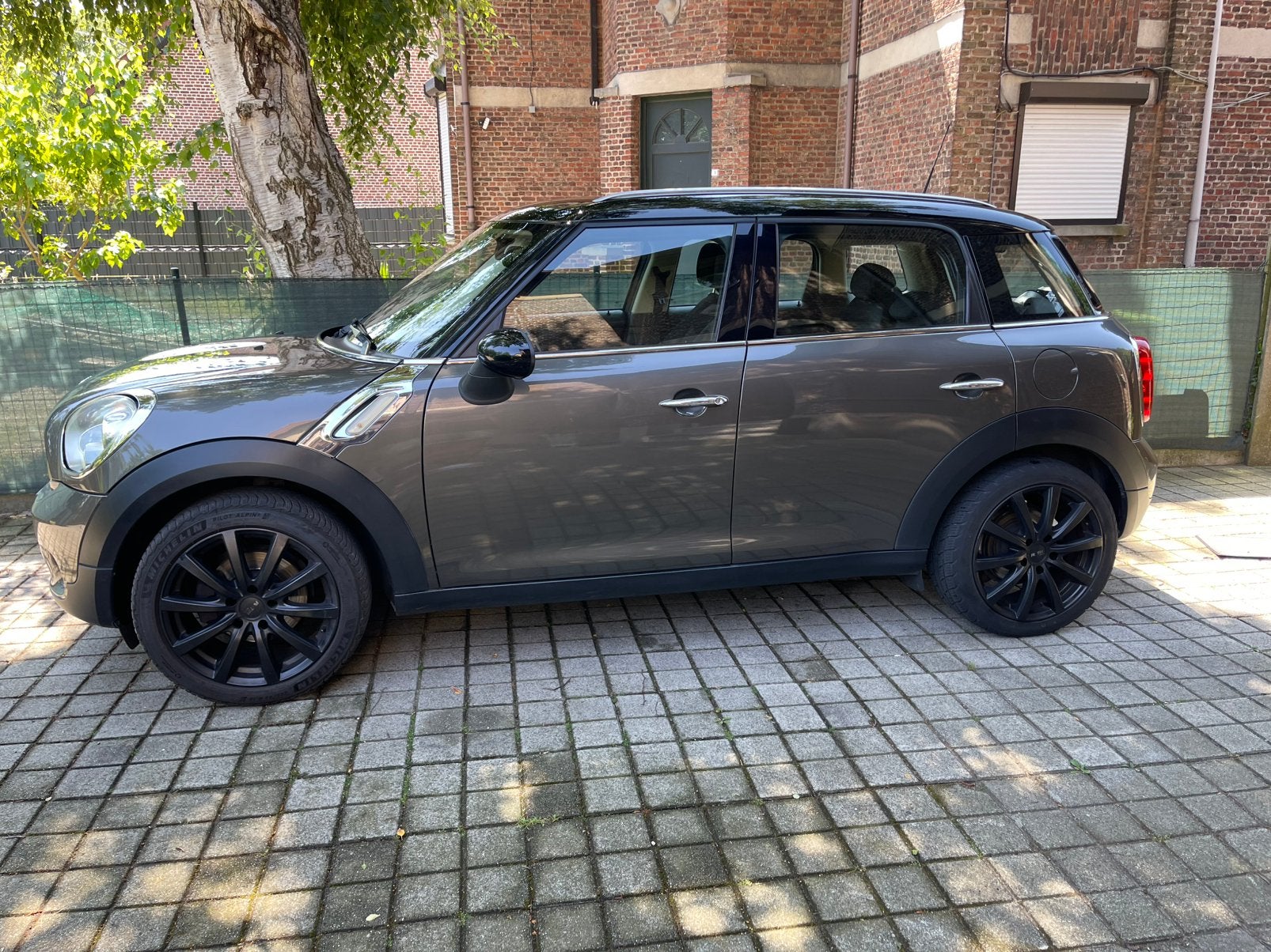 Mini cooper countryman, Auto's, Stof, Zwart, Countryman, Bruin