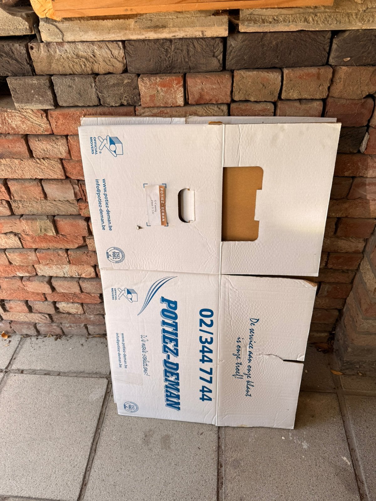 Verhuisdozen, Ophalen, Zo goed als nieuw