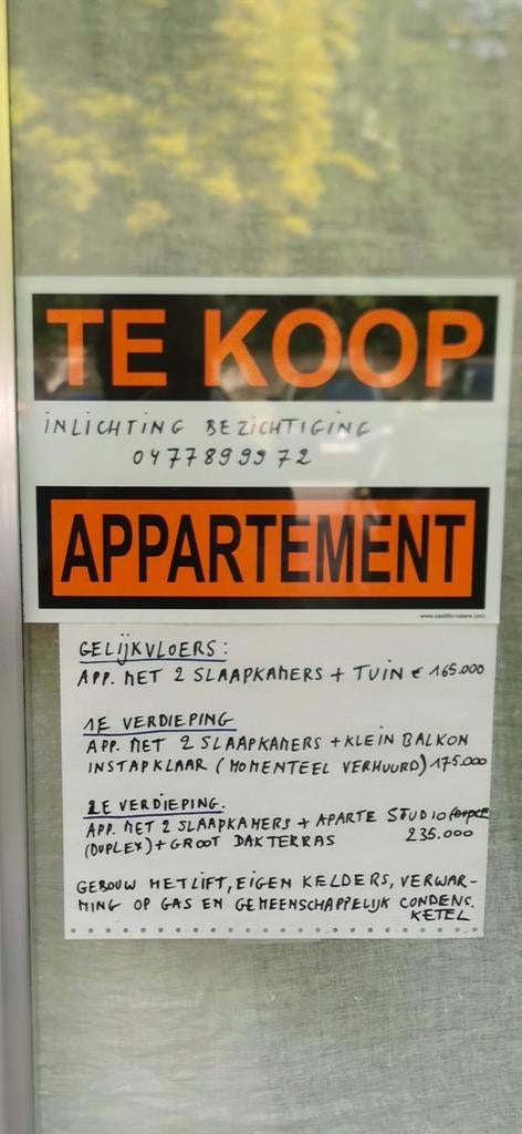 Gebouw met 3 appartementen te Mechelen, Ophalen