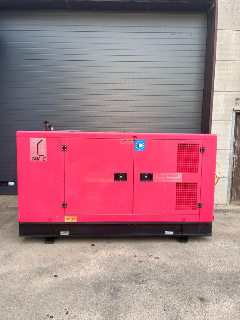 Generator javac 75 Kva 3511 uur., Ophalen, Dieselolie, Geluidgedempt, Zo goed als nieuw