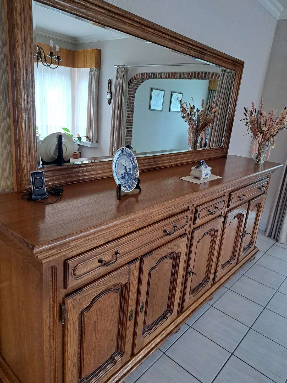 Kast met grote spiegel., Huis en Inrichting, Ophalen