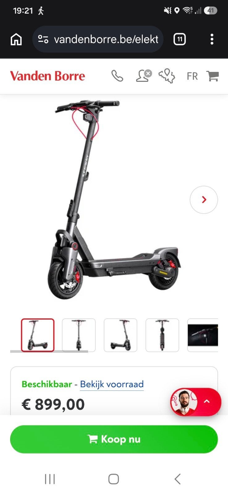 Segway-Ninebot Max G3  zo goed als nieuw, Ophalen, Zo goed als nieuw, Elektrische step (E-scooter), Segway-Ninebot Max G3