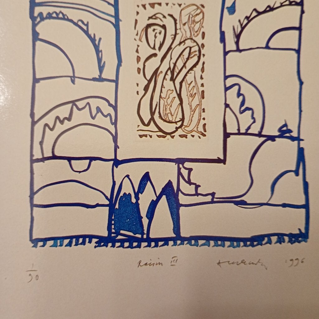 Alechinsky Pierre Raisin 3, Antiek en Kunst, Gesigneerd in de plaat, Ophalen of Verzenden, Overige onderwerpen, Overige techniek