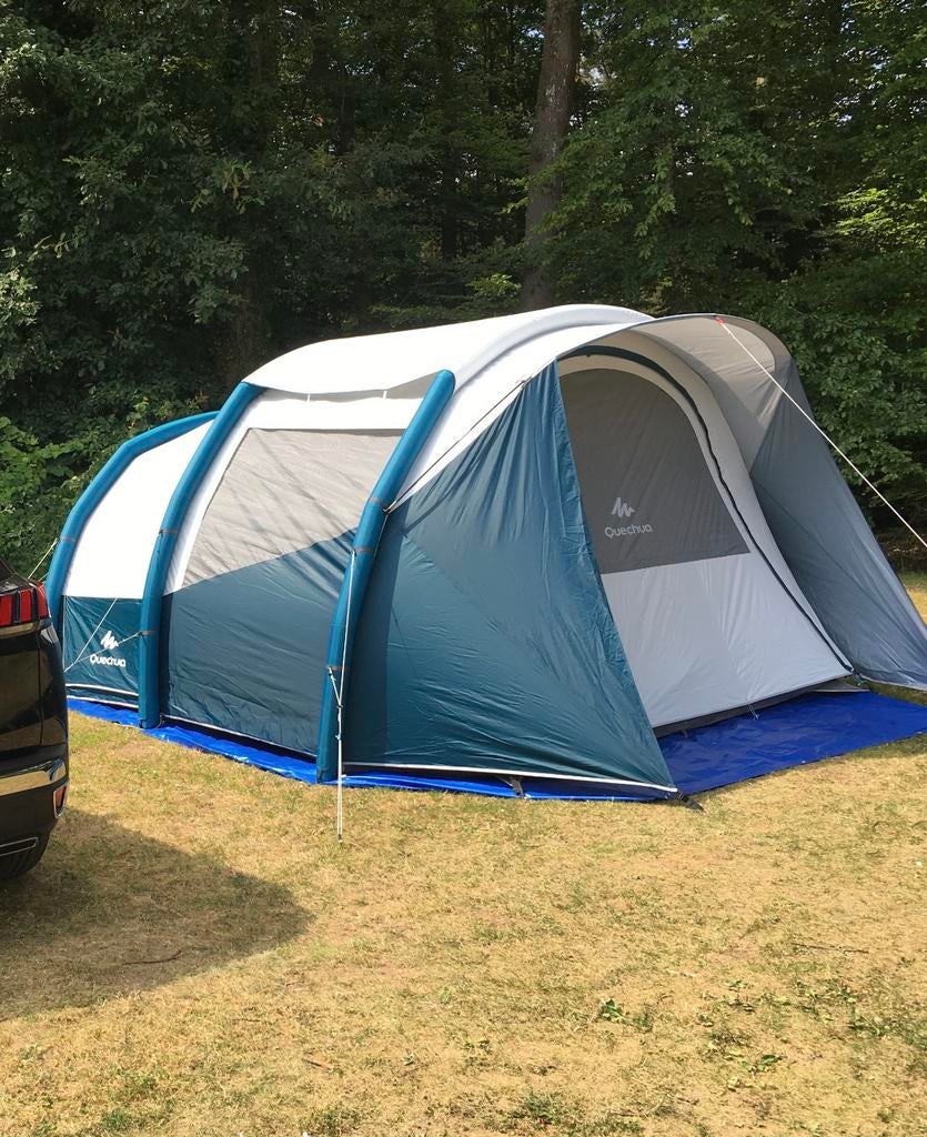 Tent Quechua Air Seconds 4.1 Fresh & Black 4 personen, Caravans en Kamperen, Ophalen, Zo goed als nieuw