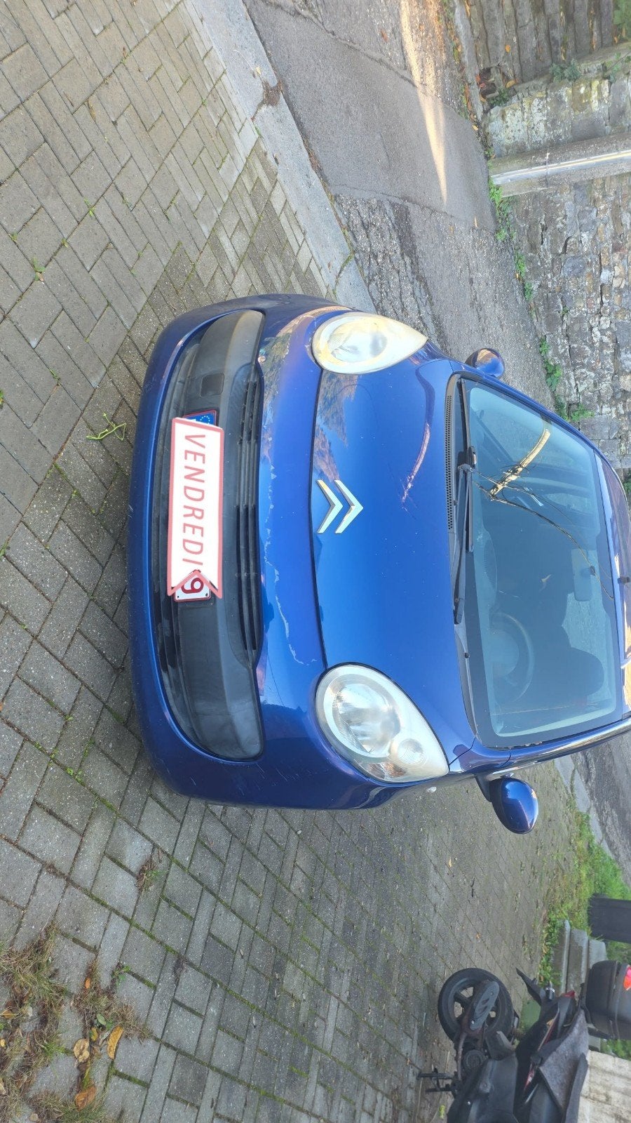 Citroën C1, Auto's, Voorwielaandrijving, Stof, Zwart, Blauw