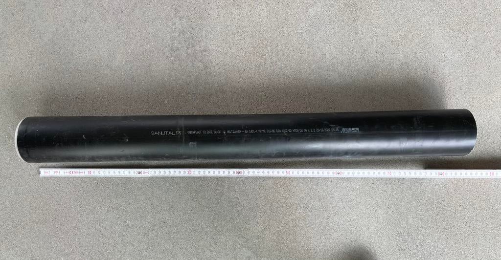PP afvoerbuis 90 mm doorsnee, overschot, Overige materialen, Gebruikt, Ophalen of Verzenden, Minder dan 2 meter