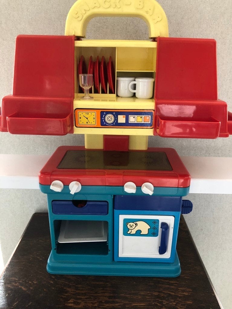 snack bar - keukentje met servies - accessoires, Kinderen en Baby's, Ophalen of Verzenden