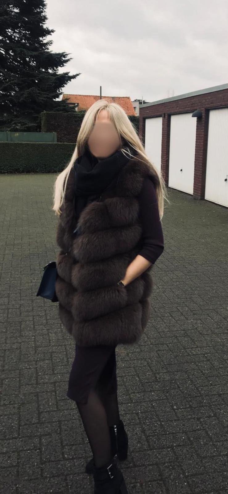 Jas / bontjas poolvos, Kleding | Dames, Jassen | Winter, Ophalen of Verzenden, Zo goed als nieuw